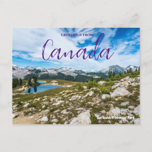 Cartão Postal Cartaz do Parque Giribaldi do Canadá