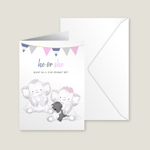 Cartão Postal Cartaz do Partido dos Elefantes Modernos Revelaç