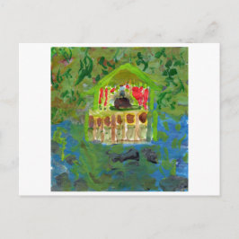 Cartão Postal Cartaz do pavilhão de mediação pacífica