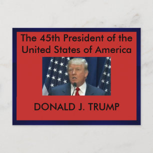 Cartão Postal Cartaz do Presidente Donald Trump