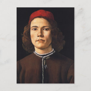 Cartão Postal Cartaz do retrato de Jovem