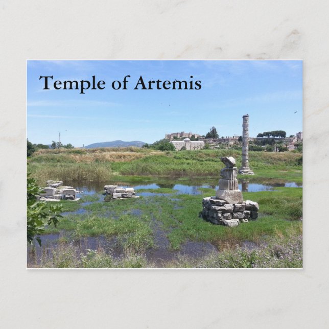 Cartão Postal Cartaz do Templo de Artemis (Frente)