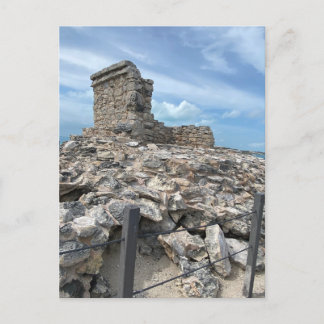 Cartão Postal Cartaz do Templo Ixchel Mayan, México