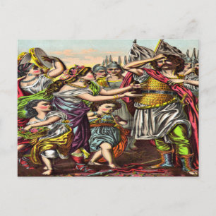 Cartão Postal Cartaz do Vow do Erupção cutânea de Jephthah