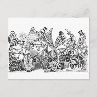 Cartão Postal Cartaz dos ciclistas Calavera
