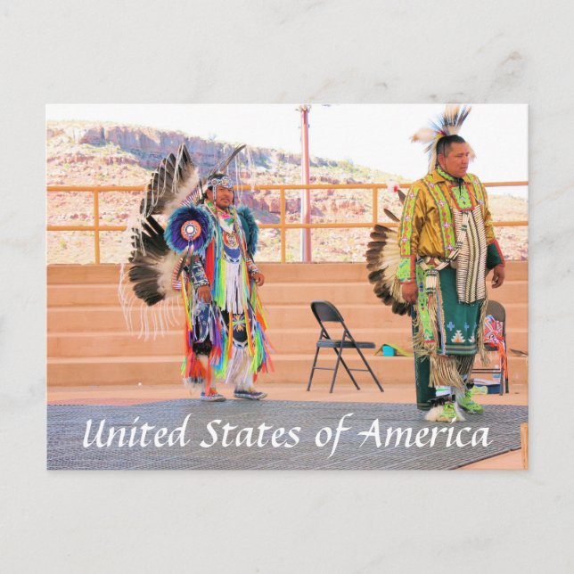Cartão Postal Cartaz dos índios norte-americanos (Frente)
