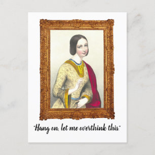 Cartão Postal Cartaz Encantado, Deixe-Me Pensar Sobre Isso