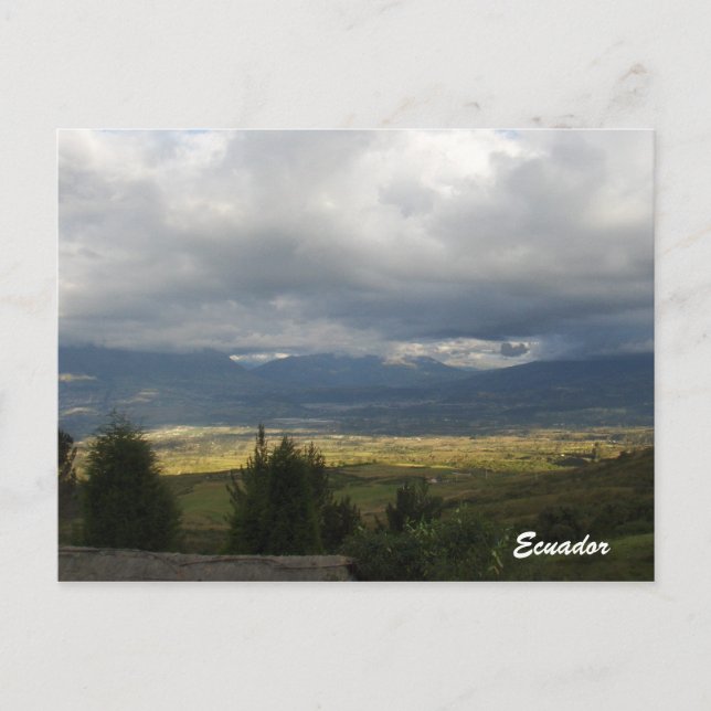 Cartão Postal Cartaz Equador (Frente)