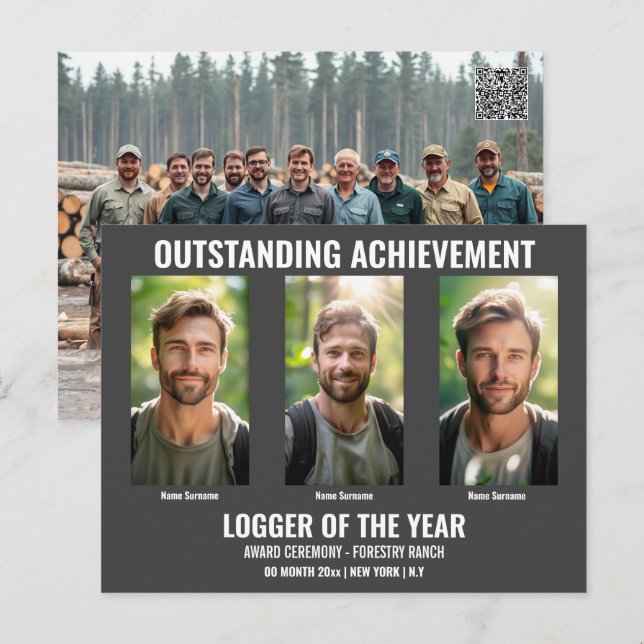 Cartão Postal Cartaz florestal modelo 5 foto DIY registro (Frente/Verso)