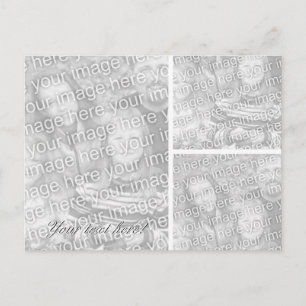 Cartão Postal Cartaz fotográfico   modelo de colagem para três i