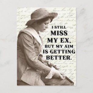 Cartão Postal Cartaz fotográfico ocidental Vintage