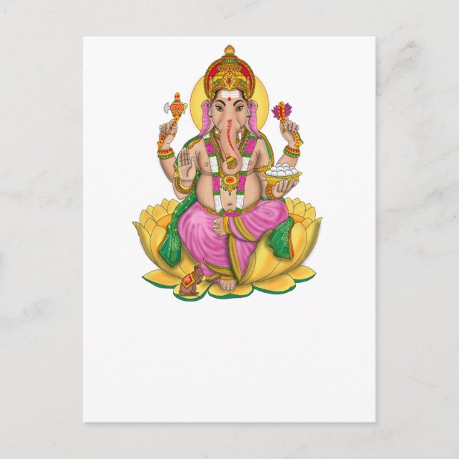 Cartão Postal Cartaz Ganesha (Frente)