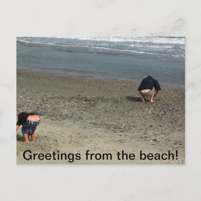 Cartão Postal Cartaz humorístico (Frente)