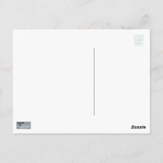 Cartão Postal Cartaz Impressionista Castle Rock Colorado (Verso)