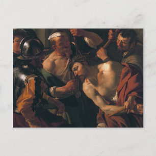 Cartão Postal Cartaz Jesus Cristo c. a Coroa de Cornos