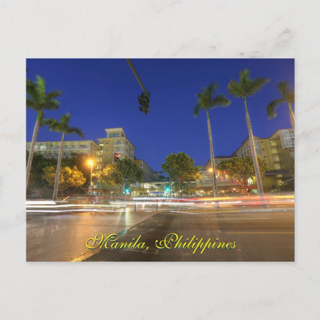 Cartão Postal Cartaz Manila, Filipinas (Frente)