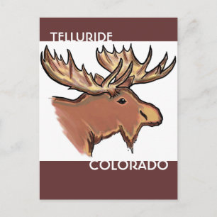 Cartão Postal Cartaz marrom de Telluride Colorado