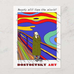 Cartão Postal Cartaz "Munch" da arte Dostoevsky