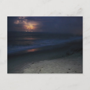 Cartão Postal Cartaz na praia