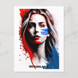 Cartão Postal Cartaz neerlandês - Retrato - Mundo das Mulheres