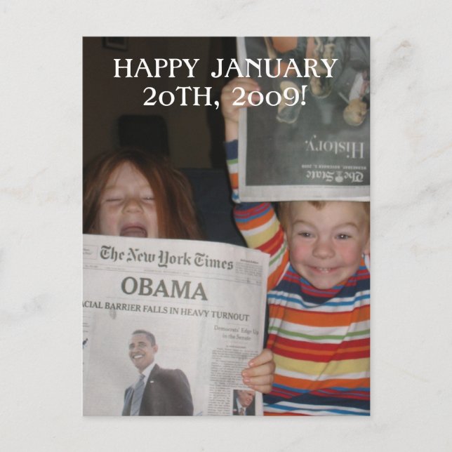 Cartão Postal Cartaz Obama (Frente)