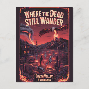 Cartão Postal Cartaz Ocidental Assombrado do Vale da Morte Calif