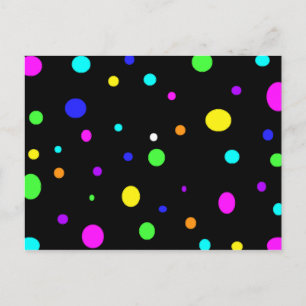 Cartão Postal Cartaz Orbs Colorido
