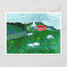 Cartão Postal Cartaz paisagístico em Nova Inglaterra