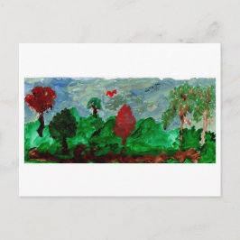 Cartão Postal Cartaz paisagístico pacífico