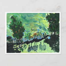 Cartão Postal Cartaz paisagístico tipo Van Gogh