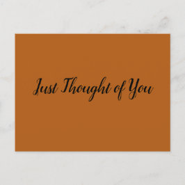 Cartão Postal Cartaz - Pensava: Queria que estivesse aqui...