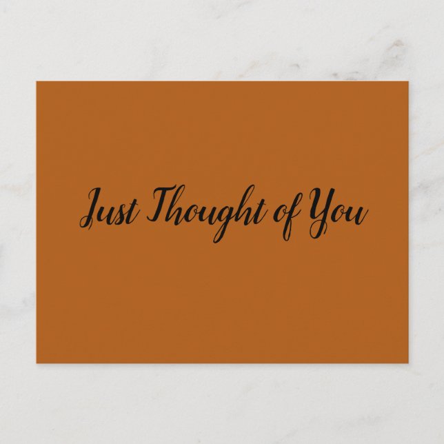 Cartão Postal Cartaz - Pensava: Queria que estivesse aqui... (Frente)