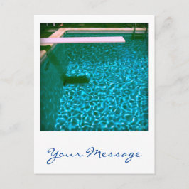 Cartão Postal Cartaz personalizado 3d da Piscina 09iso do David