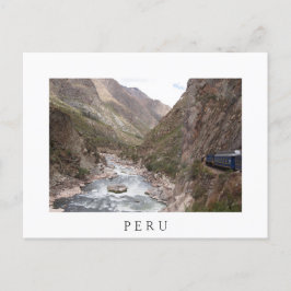 Cartão Postal Cartaz-postal branco Machu Picchu