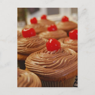 Cartão Postal Cartaz postal de cupcakes iúmicos vertical