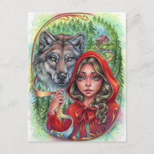 Cartão Postal Cartaz-postal de Fairytale Wolf