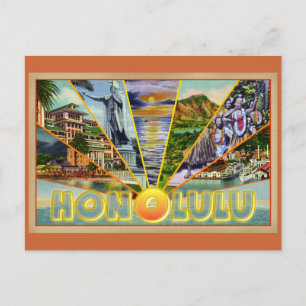 Cartão Postal Cartaz-postal de Honolulu Hawaii