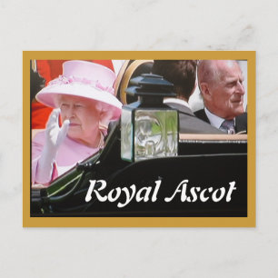 Cartão Postal Cartaz-postal do Retrato Real Ascot Diamond Jubile