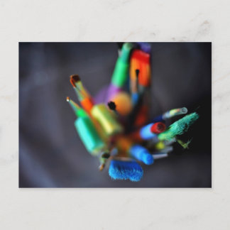 Cartão Postal Cartaz raramente bonito (pincéis)