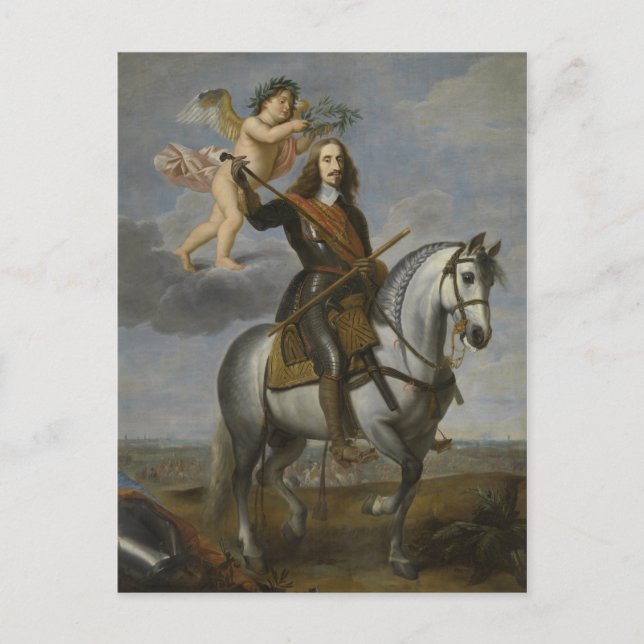 Cartão Postal Cartaz Retrato de Arte (Frente)