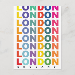 Cartão Postal Cartaz retro Londres Inglaterra