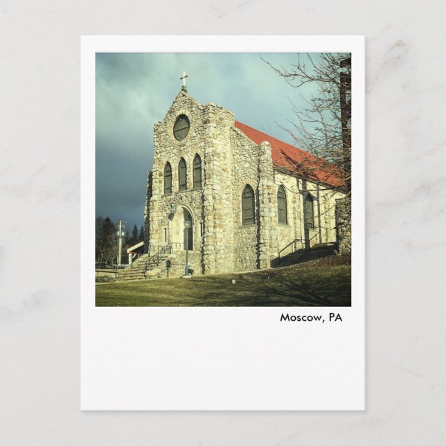 Cartão Postal Cartaz Santo Catherine da Igreja Siena na PA de Mo (Frente)