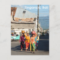 Cartaz Singaraja Bali Indonésia Mulheres Balinesas