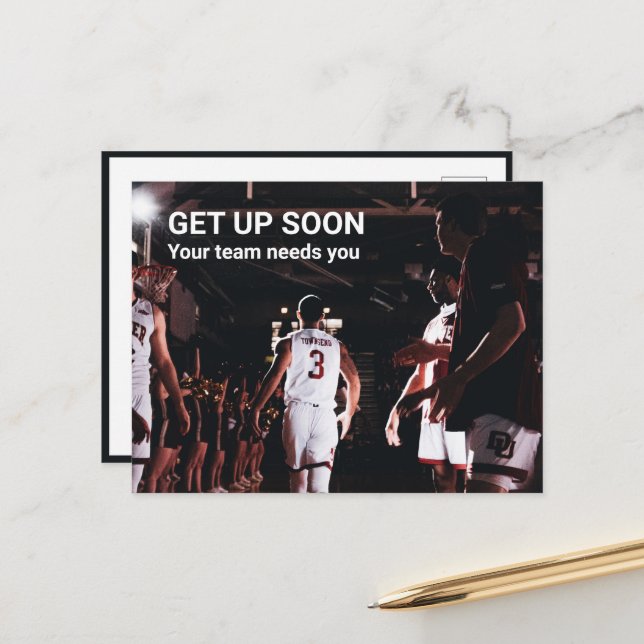 Cartão Postal Cartaz: sua equipe precisa de você (Frente/Verso In Situ)