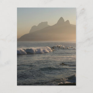 Cartão Postal Cartaz "Sunset at Arpoador, Rio de Janeiro"