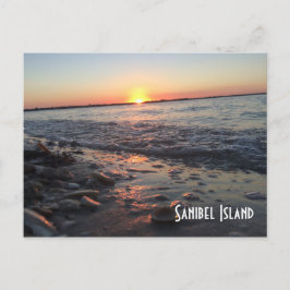Cartão Postal Cartaz sunset da ilha Sanibel
