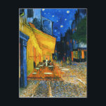 Cartão Postal Cartaz Terace do Café Van Gogh<br><div class="desc">Cartaz do Van Gogh Café Terrace. Pintura a óleo na canvas de 1888. A mais famosa paisagem urbana de Van Gogh, Café Terrace Place du Forum Arles, captura lindamente a vida noturna francesa no final do século XIX. Um presente de excelente para fãs de van Gogh, cafés, paisagens de cidades...</div>
