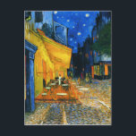 Cartão Postal Cartaz Terace do Café Van Gogh<br><div class="desc">Cartaz do Van Gogh Café Terrace. Pintura a óleo na canvas de 1888. A mais famosa paisagem urbana de Van Gogh, Café Terrace Place du Forum Arles, captura lindamente a vida noturna francesa no final do século XIX. Um presente de excelente para fãs de van Gogh, cafés, paisagens de cidades...</div>
