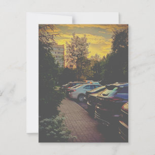 Cartão Postal Cartaz Urbano Silencioso em Crepúsculo - Personali