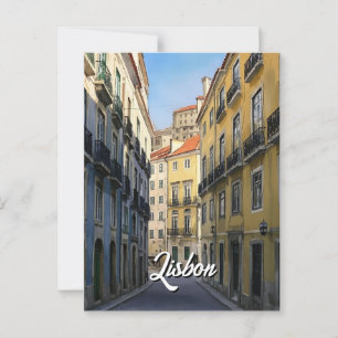 Cartão Postal Cartaz viagem de Lisboa